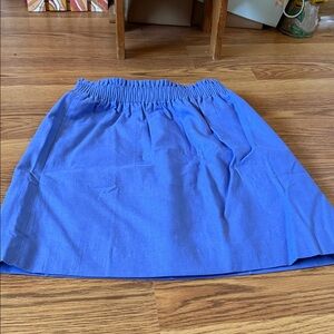 J. Crew Perwinkle Elastic-Waist Mini Skirt
